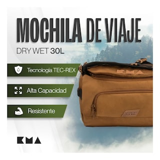 Foto 3 | Duffle Mochila Dry Outdoor Kma 30l Color Amarillo Versátil