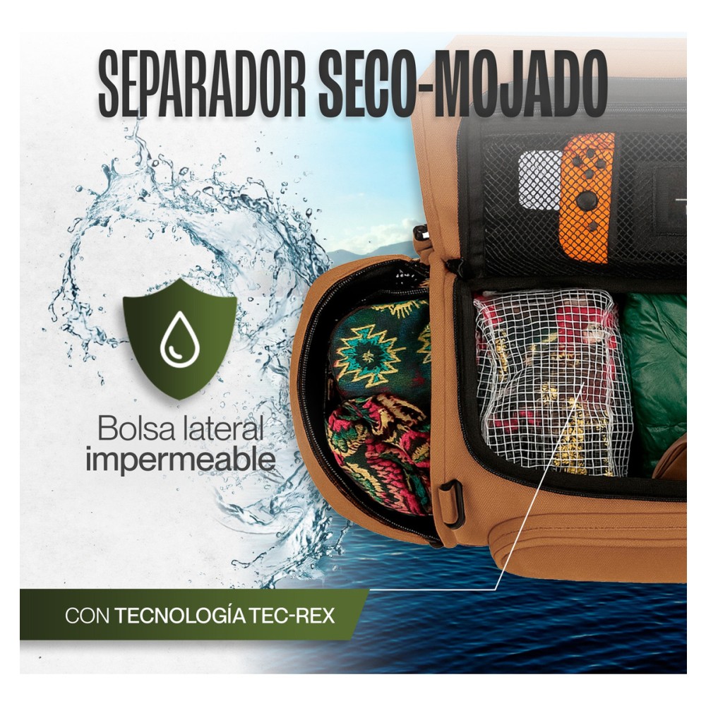 Foto 5 | Duffle Mochila Dry Outdoor Kma 30l Color Amarillo Versátil