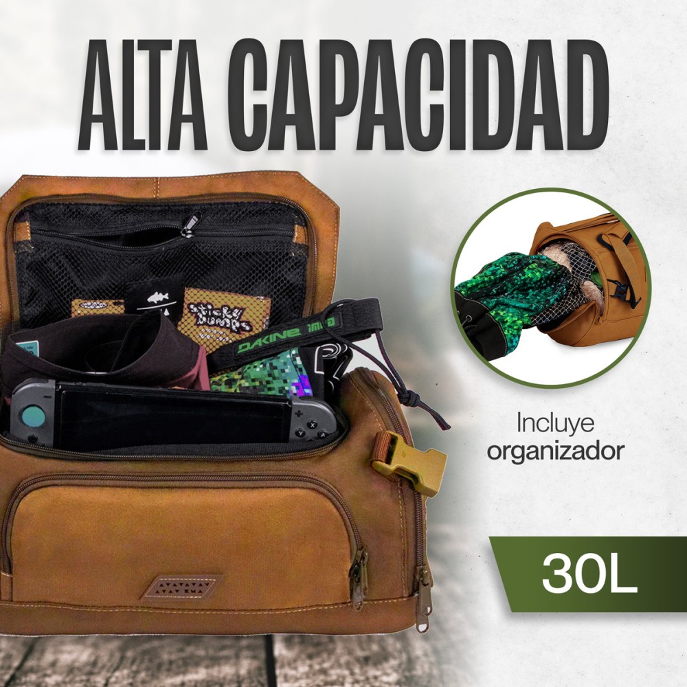 Foto 5 pulgar | Duffle Mochila Dry Outdoor Kma 30l Color Amarillo Versátil