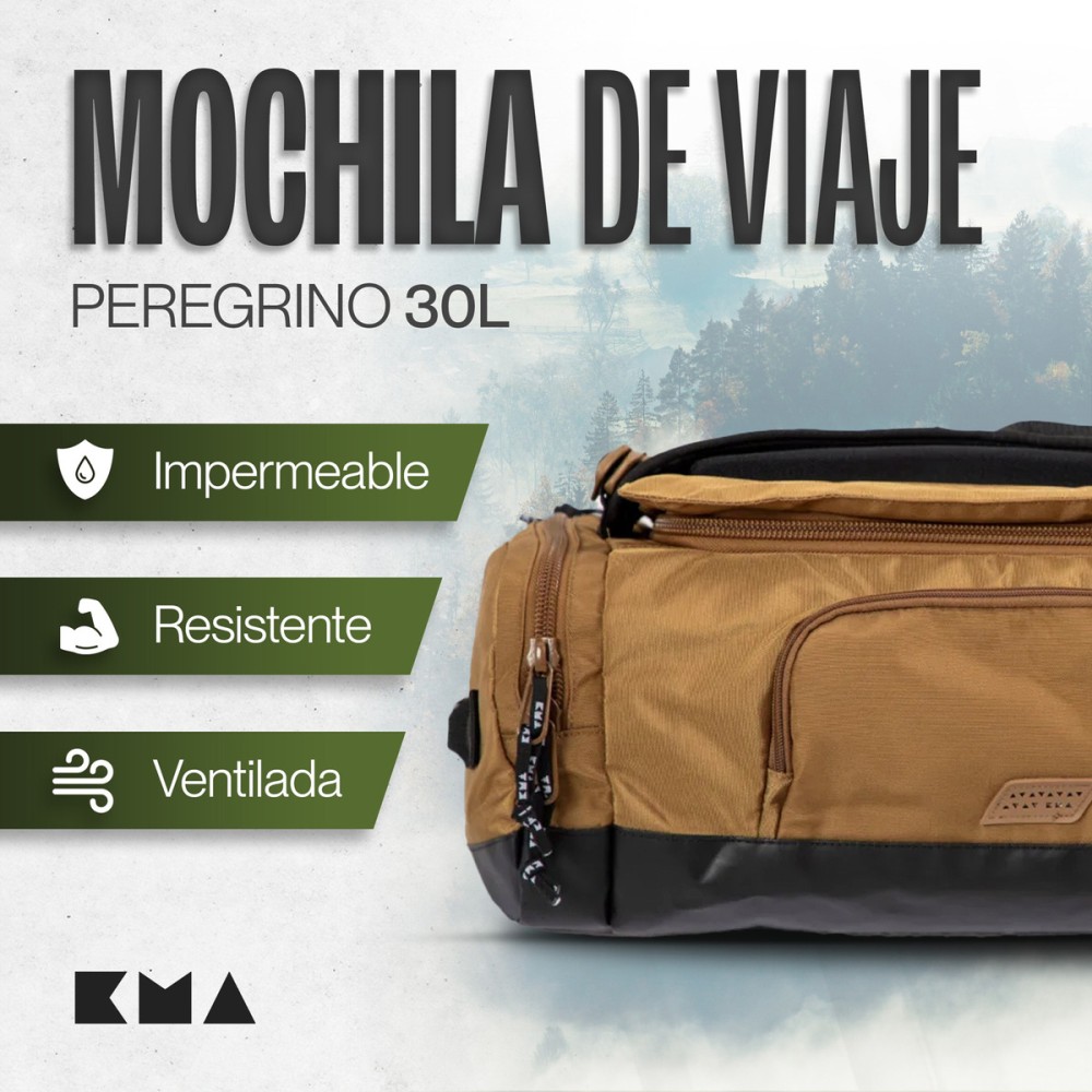 Foto 4 pulgar | Maleta Duffle Outdoor Kma 30l Color Amarillo Versátil