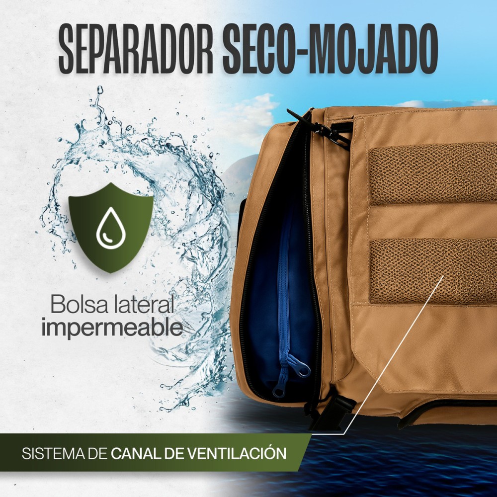 Foto 5 | Maleta Duffle Outdoor Kma 30l Color Amarillo Versátil