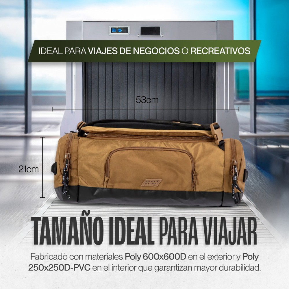 Foto 8 pulgar | Maleta Duffle Outdoor Kma 30l Color Amarillo Versátil