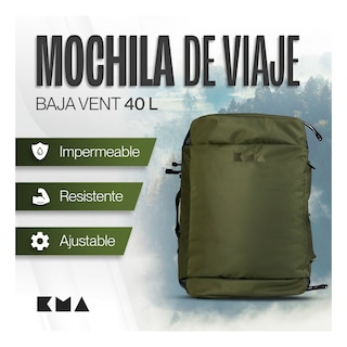 Foto 3 | Maleta Duffle Outdoor Kma 40l Color Verde Versátil
