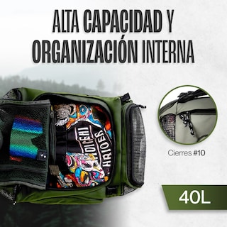 Foto 4 | Maleta Duffle Outdoor Kma 40l Color Verde Versátil