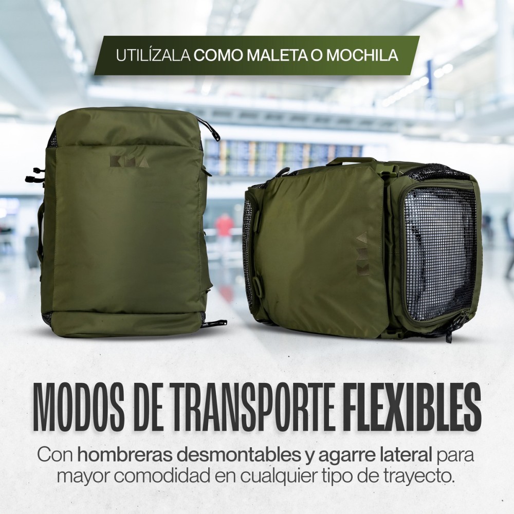 Foto 7 pulgar | Maleta Duffle Outdoor Kma 40l Color Verde Versátil