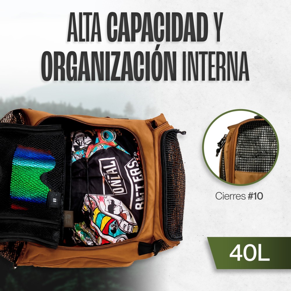 Foto 4 | Maleta Duffle Outdoor Kma 70l Color Amarillo Versátil