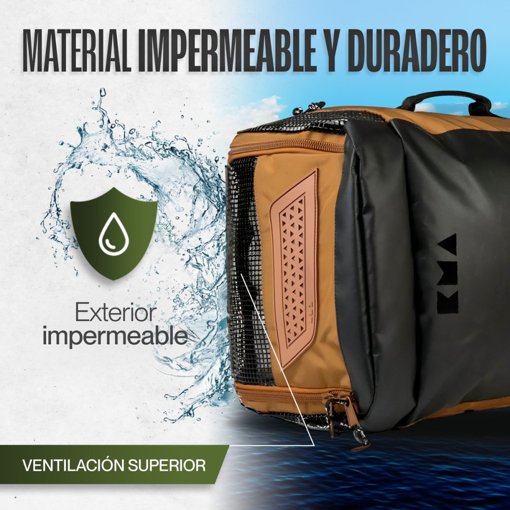 Foto 6 pulgar | Maleta Duffle Outdoor Kma 70l Color Amarillo Versátil