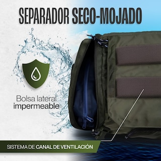 Foto 5 | Maleta Duffle Outdoor Kma 30l Color Verde Versátil