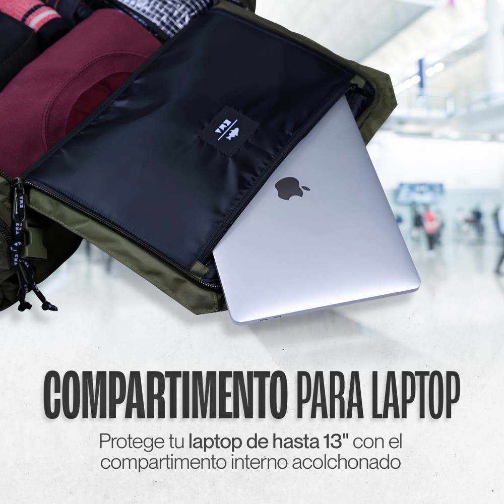 Foto 7 pulgar | Maleta Duffle Outdoor Kma 30l Color Verde Versátil