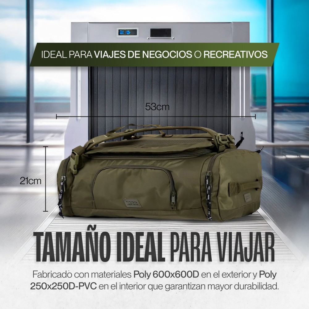 Foto 8 pulgar | Maleta Duffle Outdoor Kma 30l Color Verde Versátil