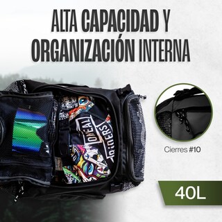 Foto 4 | Maleta Duffle Outdoor Kma 70l Color Negro Impermeable