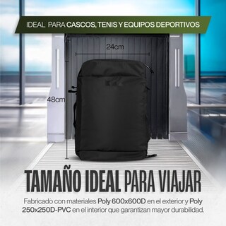 Foto 7 | Maleta Duffle Outdoor Kma 70l Color Negro Impermeable