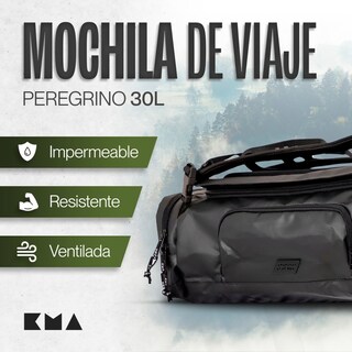 Foto 3 | Maleta Duffle Outdoor Kma 30l Color Negro Impermeable