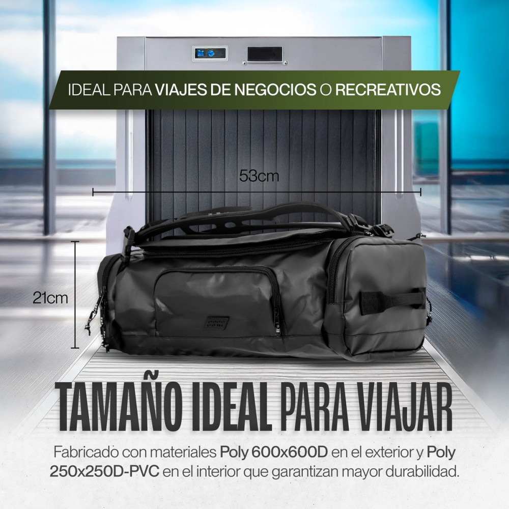 Foto 8 pulgar | Maleta Duffle Outdoor Kma 30l Color Negro Impermeable