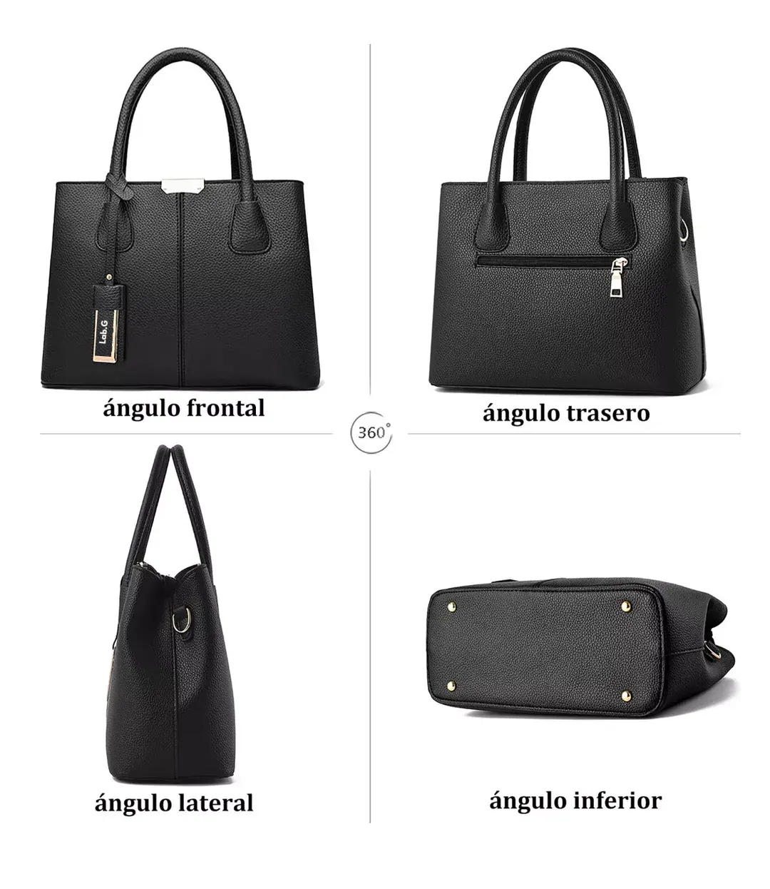 Foto 4 pulgar | Bolso Para Laptop Impermeable Elegante Lab.g Mujer, Negro