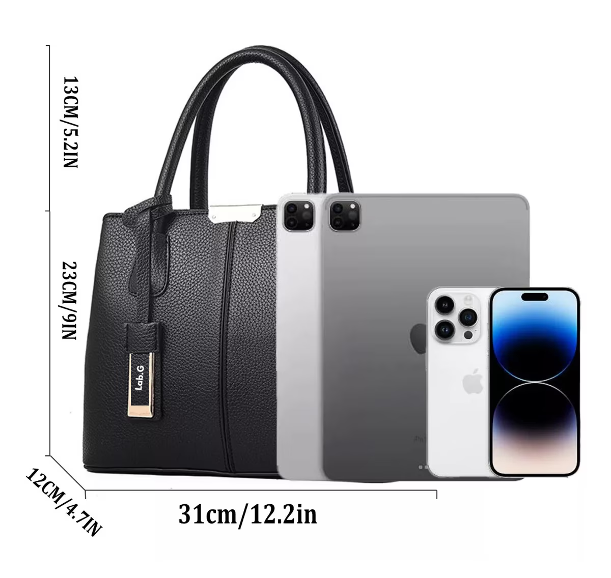 Foto 5 pulgar | Bolso Para Laptop Impermeable Elegante Lab.g Mujer, Negro