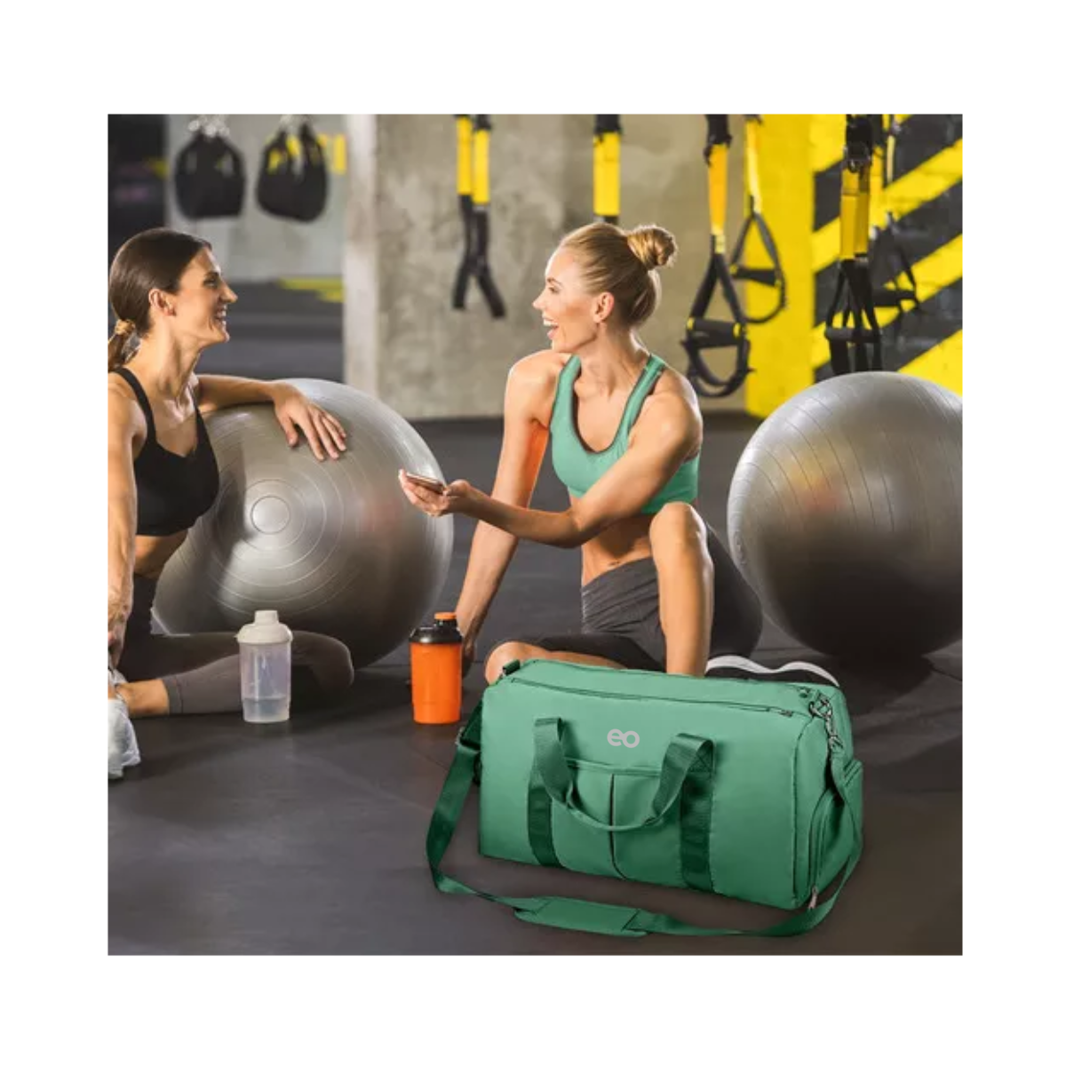 Foto 2 | Bolsa Deportiva Verde con Compartimentos