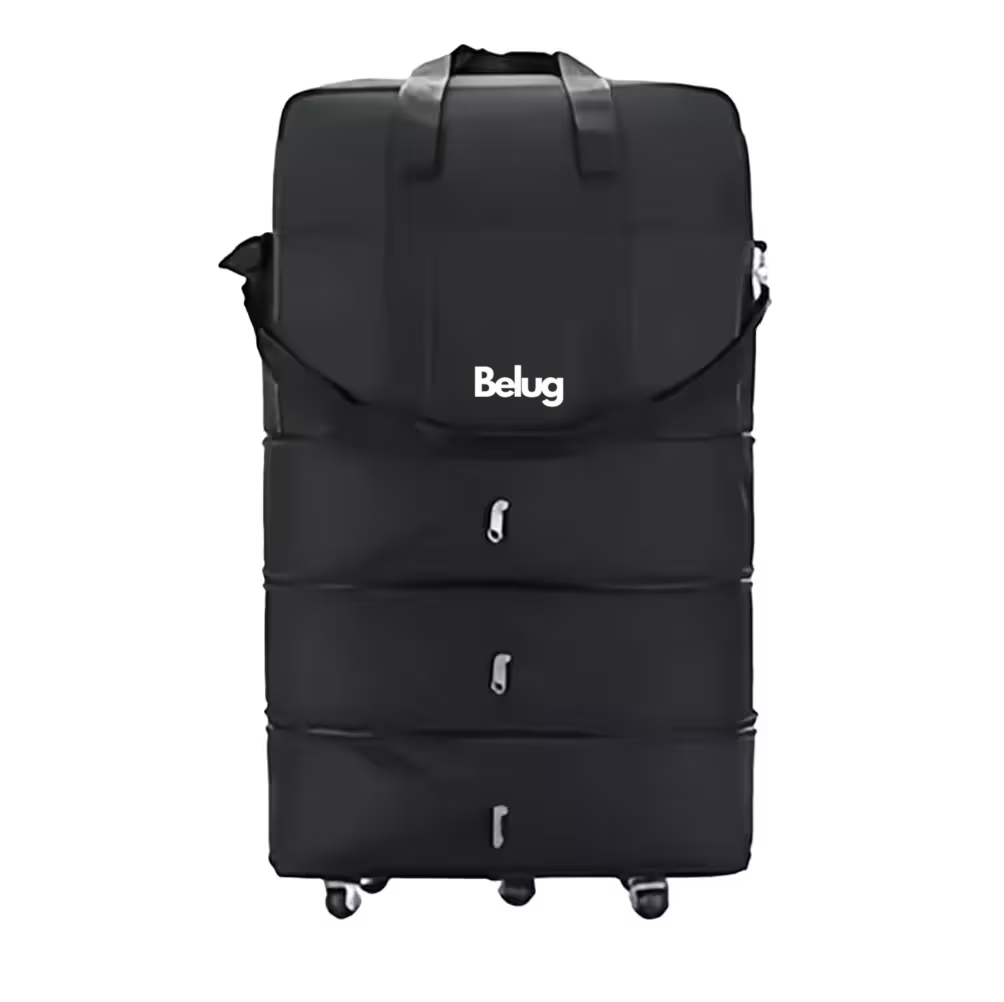 Maleta Deportiva Con Ruedas, Belug Negro