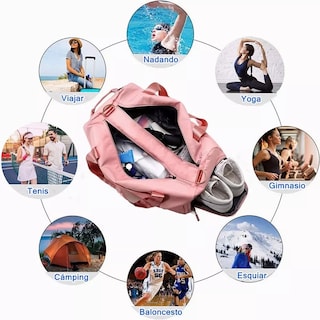 Foto 3 | Maletas De Viaje, Deportiva Eo Safe Imports Esi-5516-1 Rosa