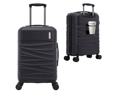 Foto 3 | Maleta Con Ruedas Carry On Individual Basitex Azul Negra