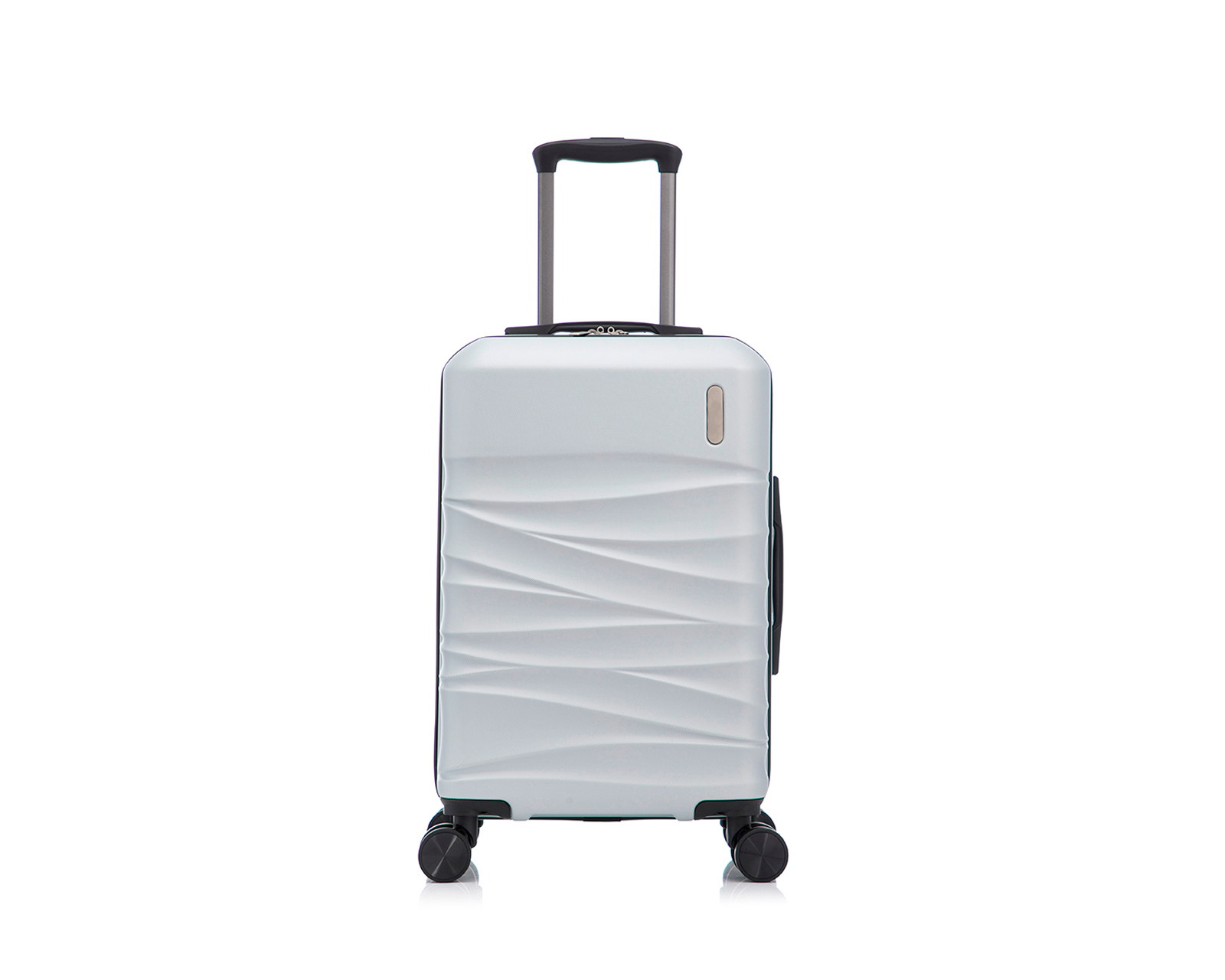 Maleta Con Ruedas Carry On Individual Basitex Plateada