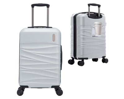 Foto 3 | Maleta Con Ruedas Carry On Individual Basitex Plateada