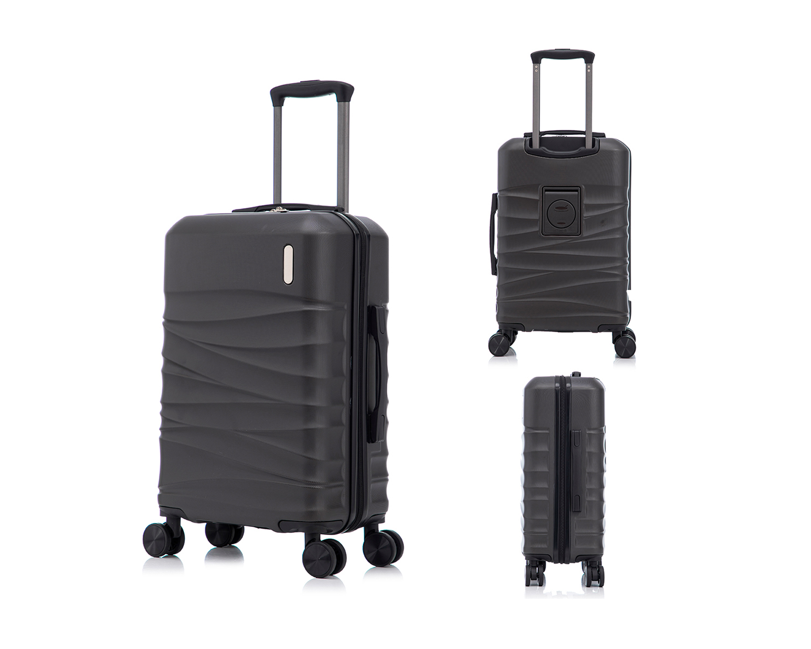 Foto 4 pulgar | Maleta Con Ruedas Carry On Individual Basitex Café