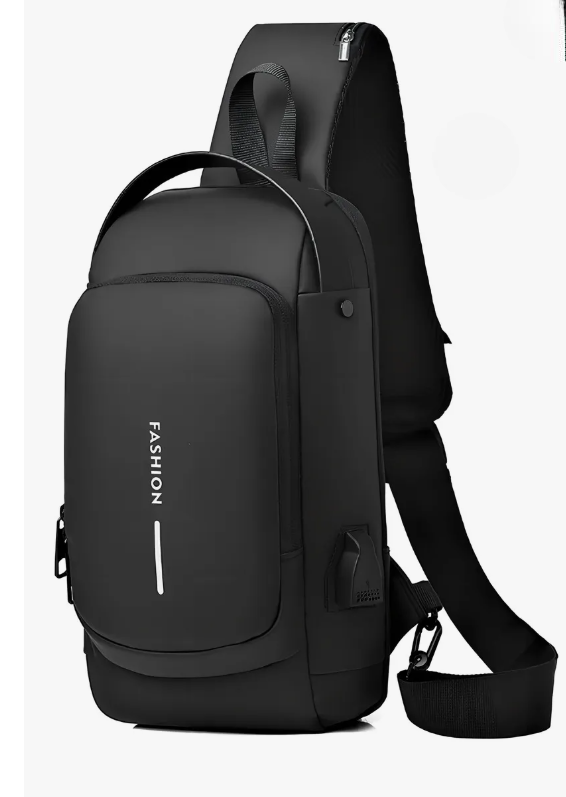 Bolso Xtellar De Hombro Impermeable De Piel Tipo Bandolera Color Negro Diseño De La Tela Bandolera Unisex Imperm