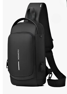 Foto 1 | Bolso Xtellar De Hombro Impermeable De Piel Tipo Bandolera Color Negro Diseño De La Tela Bandolera Unisex Imperm