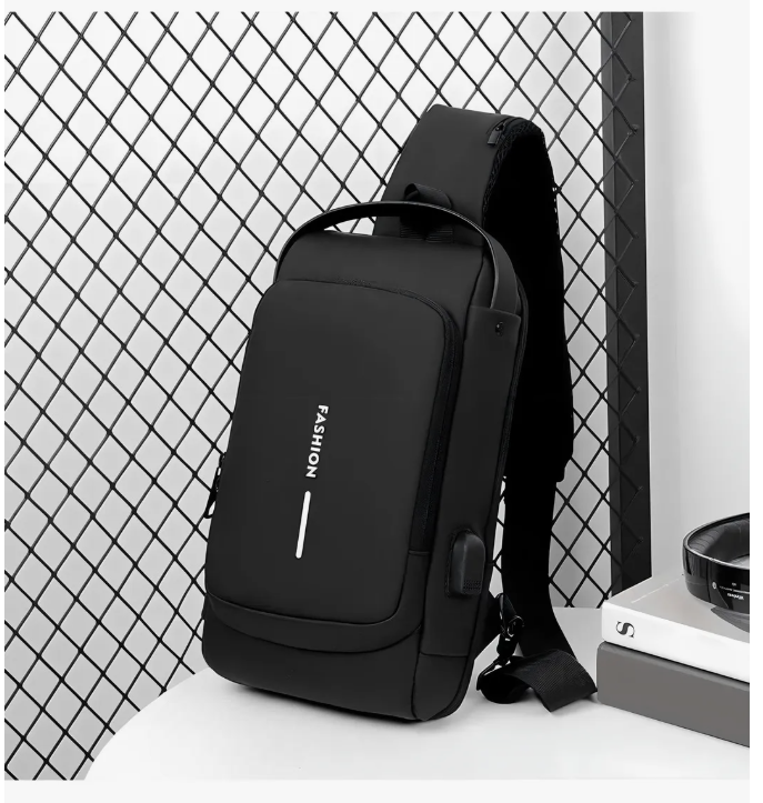 Foto 5 | Bolso Xtellar De Hombro Impermeable De Piel Tipo Bandolera Color Negro Diseño De La Tela Bandolera Unisex Imperm