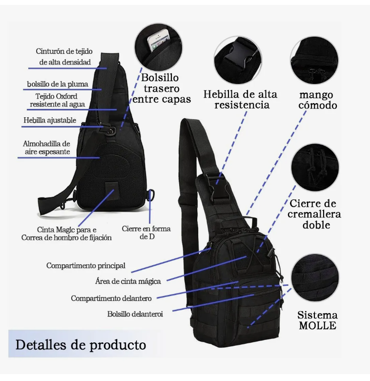 Foto 3 pulgar | Mochila Xtellar Táctica Multifunción