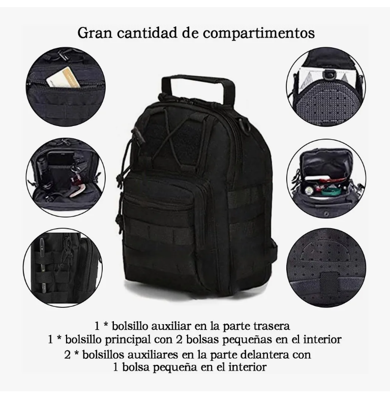 Foto 4 pulgar | Mochila Xtellar Táctica Multifunción