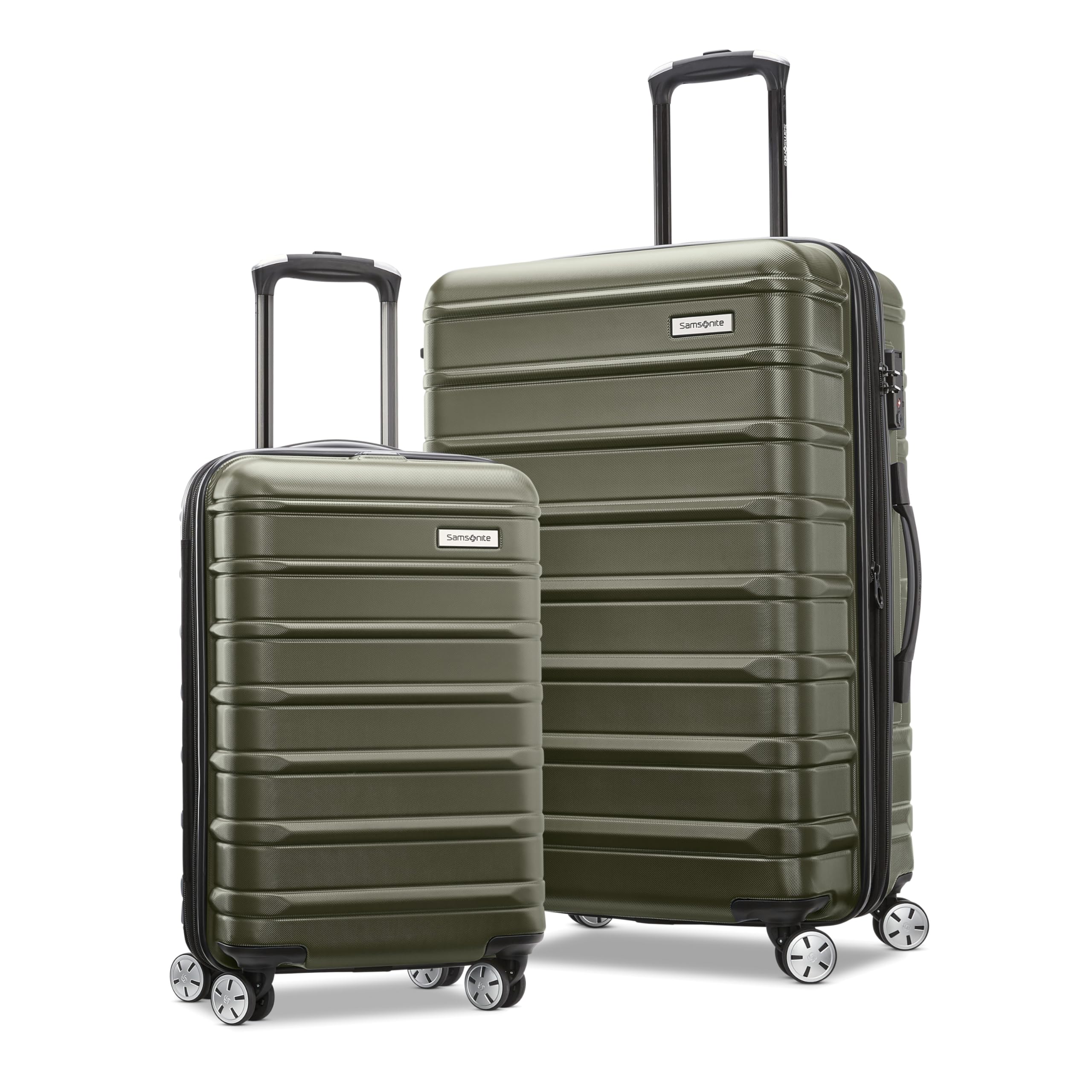Equipaje Samsonite Omni 2, Lado Duro, Ampliable, Vita Olive, 2 Piezas - Venta Internacional.