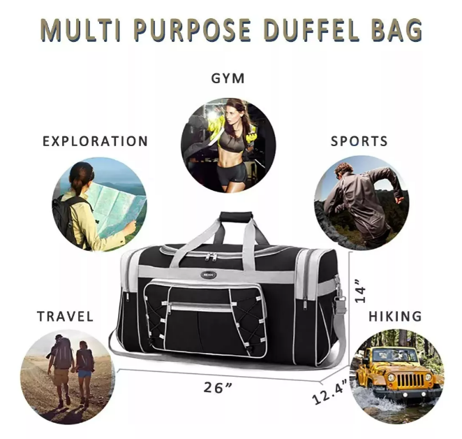Foto 4 pulgar | Bolsa Xtellar De Viaje Portátil Duradera De Gran Capacidad 65cm