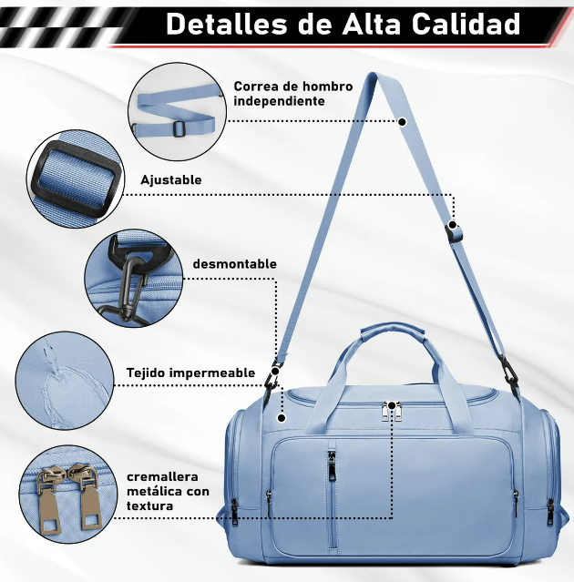 Foto 4 pulgar | Maleta de Mano Xtellar Azul