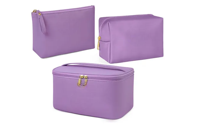 Foto 2 pulgar | 3pcs Cosmetiquera Neceser Estuches De Maquillaje Bolsa Viaje Color