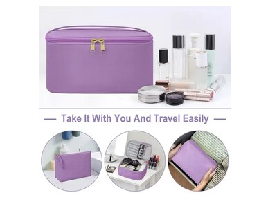 Foto 3 | 3pcs Cosmetiquera Neceser Estuches De Maquillaje Bolsa Viaje Color