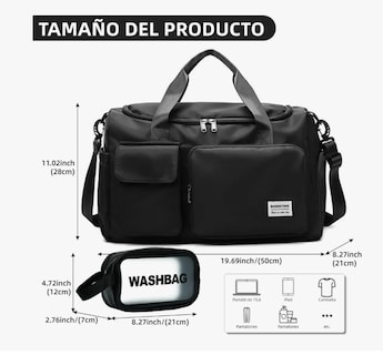 Foto 2 | Maletas Xtellar Deportiva Mochila De Gym Viaje Equipaje De Mano 2pcs