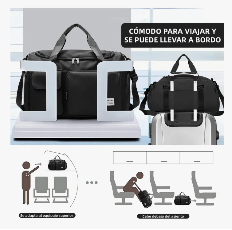 Foto 5 pulgar | Maletas Xtellar Deportiva Mochila De Gym Viaje Equipaje De Mano 2pcs