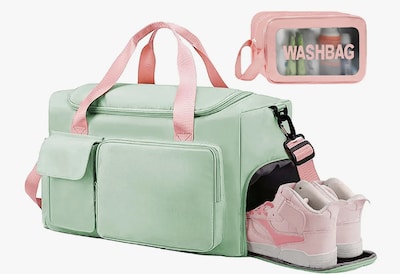 Foto 1 | Maletas Xtellar Deportiva Mochila De Gym Viaje Equipaje De Mano 2pcs Modelo Rosa Verdoso