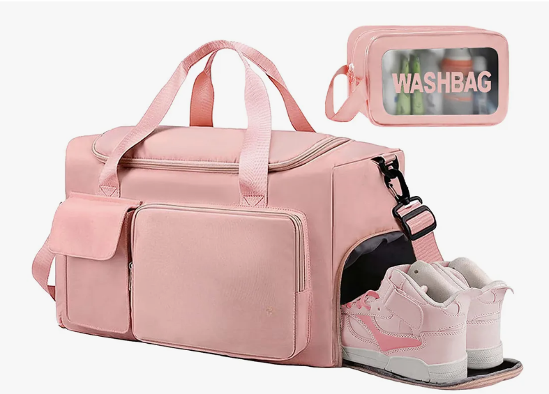 Foto 2 pulgar | Maletas Xtellar Deportiva Mochila De Gym Viaje Equipaje De Mano 2pcs Modelo Rosa