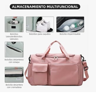 Foto 3 | Maletas Xtellar Deportiva Mochila De Gym Viaje Equipaje De Mano 2pcs Modelo Rosa