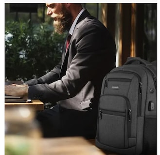 Foto 5 | Xtellar Mochila De Viaje De Negocios Antirrobo Para Portátil Con Puerto De Carga Usb, Resistente Al Agua Para