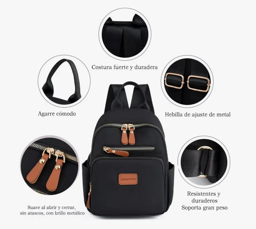 Foto 2 | Mochila Xtellar Antirrobo De Moda Para Mujer, Pequeña Y Práctica Modelo Rosa