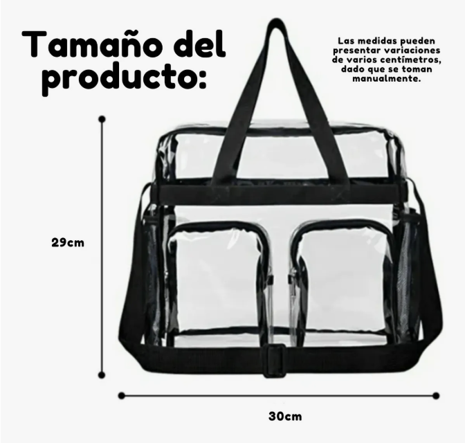 Foto 5 | Bolsa Xtellar Maquillaje Cosmetiquera Maleta Transparente De Viaje Color Negro Y Transparente