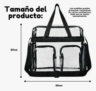 Foto 5 | Bolsa Xtellar Maquillaje Cosmetiquera Maleta Transparente De Viaje Color Negro Y Transparente