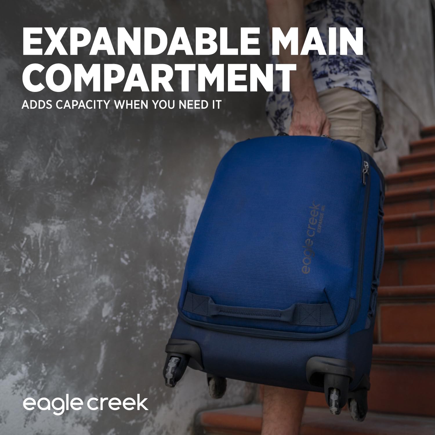 Foto 4 | Equipaje Eagle Creek Expanse, 4 Ruedas, 56 Cm, Azul Piloto - Venta Internacional.
