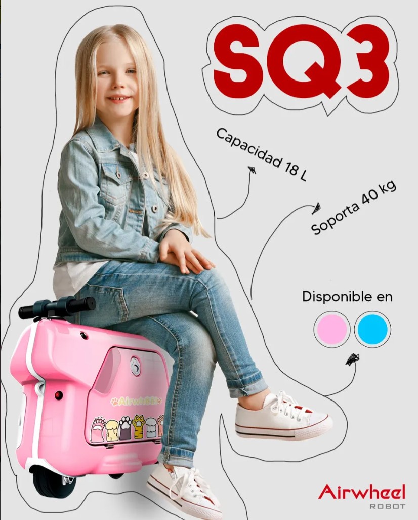 Foto 1 | Maleta Inteligenteairwheel Kids Rosa