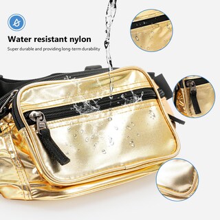 Foto 6 | Riñonera Fanny Pack Procase Para Hombre Y Mujer, Color Dorado, Talla M - Venta Internacional.
