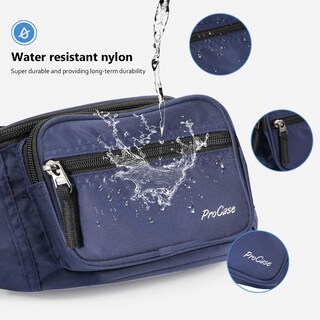 Foto 6 | Riñonera Fanny Pack Procase Para Hombre Y Mujer, Color Azul Marino - Venta Internacional.